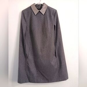 DKNY gray/silver cape dress with removable slip women's size M/L